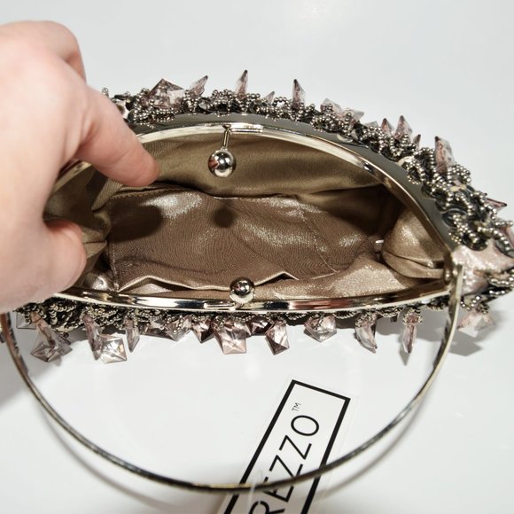 NWT Prezzo Sequin Bead Ring Handle Bag - Picture 4 of 5